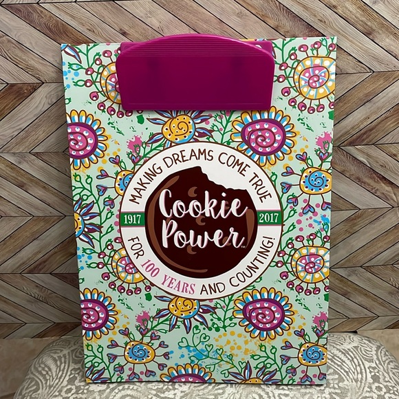 NEW Girl Scout Cookie Power Clipboard Folder 100 Yummy Years with Legal Pad‎ - Picture 1 of 3